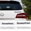 1Pc 3D SsangYong Trunk Letter Emblem CBTF Sticker Rear Tailgate Badge Logo for Korando Rexton Tivoli Actyon Car Accessories