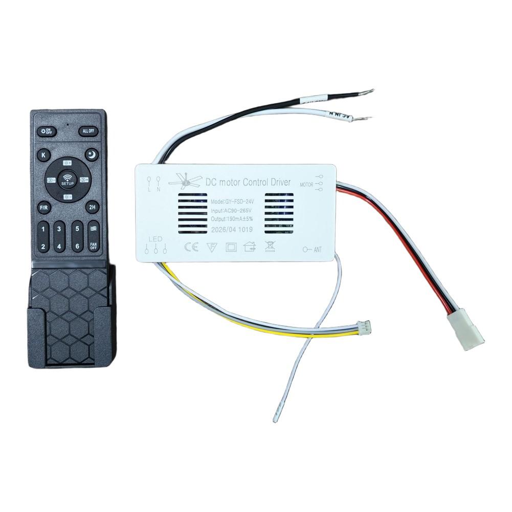 110V DC Motor Fan Controller Remote Control GY-1019 With Stepless Dimming 24V Compatible With Most Standard Ceiling Fans