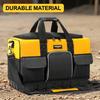 Electrician Tool Bag with Shoulder Strap Hard Bottom Multi-Pocket Large Organizer Multi-Function Tool Storage Tote for Hand Tool