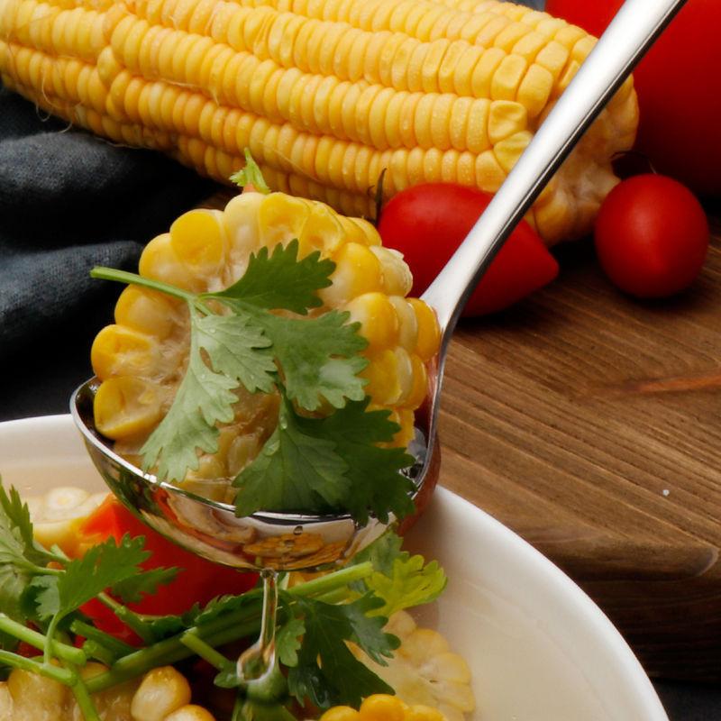 1Pcs 304 Stainless Steel Soup Spoon Soup Spoon Rice Spoon Long Handle Thickened Big Head Cutlery Household Kitchen Set Soup Spoo
