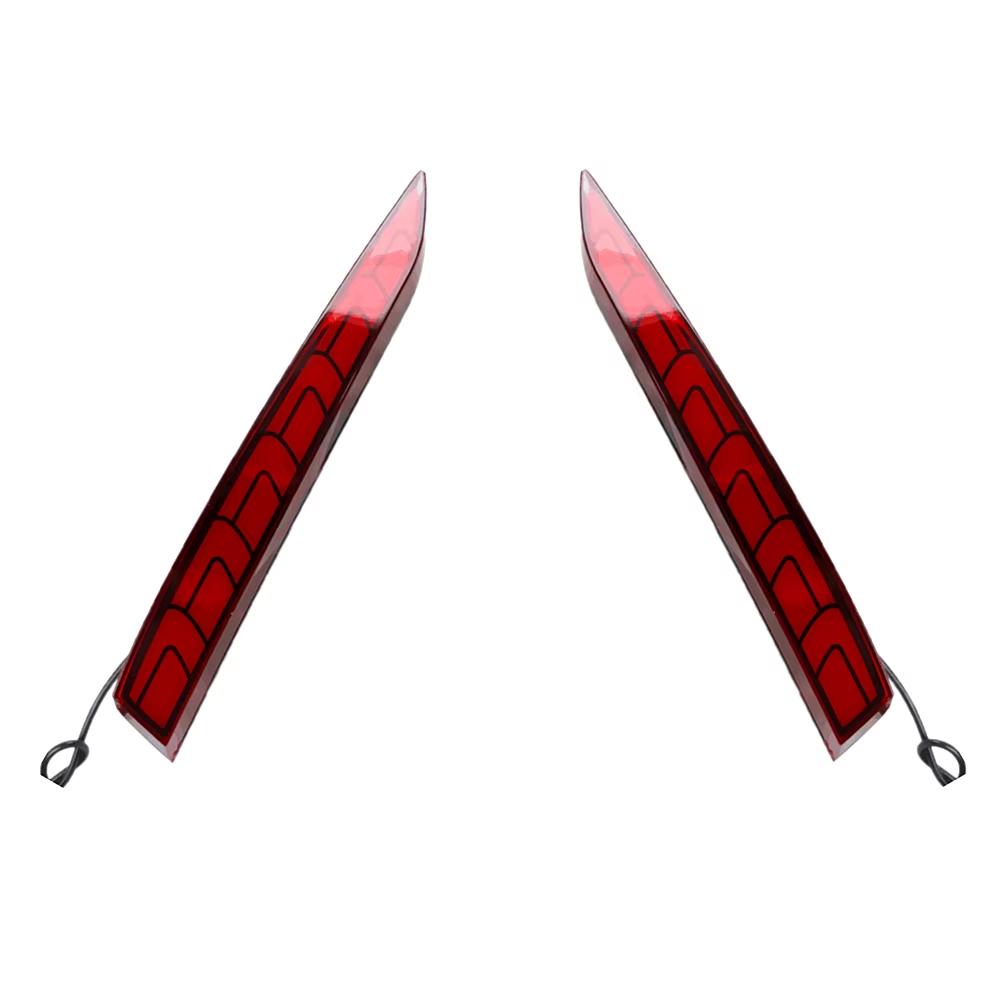 

1 пара светодиодных отражателей, фонарь заднего бампера, задний фонарь/стоп-сигнал, 3 функции для Hyundai Solaris Accent 2017-2019