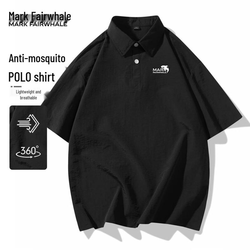 MARK FAIRWHALE Men s Quick Dry Breathable Polo Shirt L