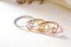 316L Stainless Steel Wave Rings For Women Men New Simple Design Sea Wave Shape Ring Size 5-10 Surf Wavy Jewelry
