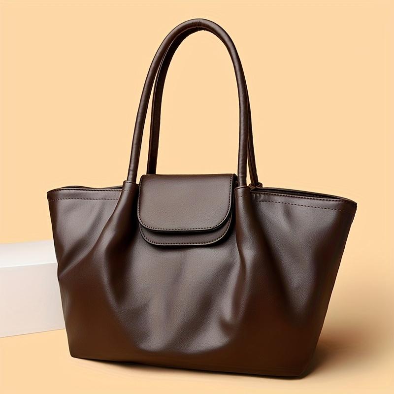 Sac cabas en cuir chic pour femmes Sac à main spacieux à bandoulière Grande capacité Sac à main élégant
