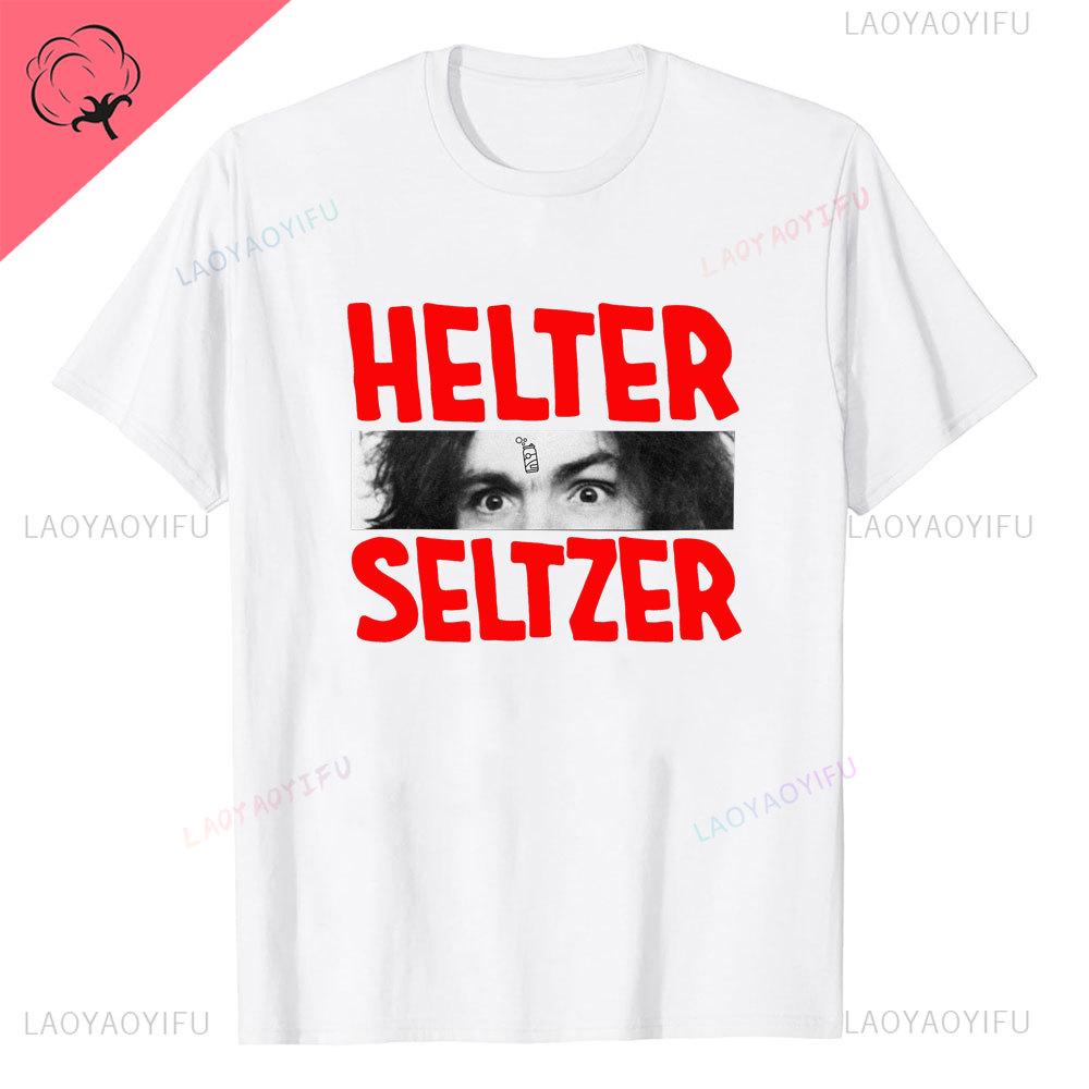 Charles Manson Helter Skelter Cult Zomer van Nieuwe Stijl Liefde Ronde Hals Streetwear Harajuku Korte Mouw Esthetisch Bedrukt T-shirt
