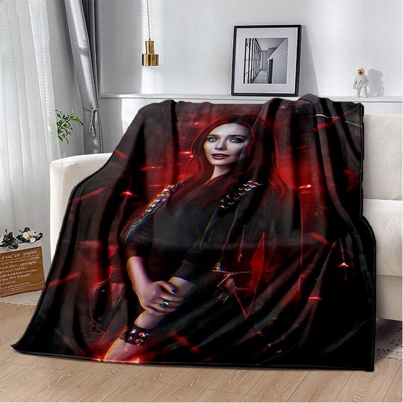 Scarlet Witch blanket sofa bed Plush blanket animation custom blanket  flannel warm soft plush Halloween thin blanket