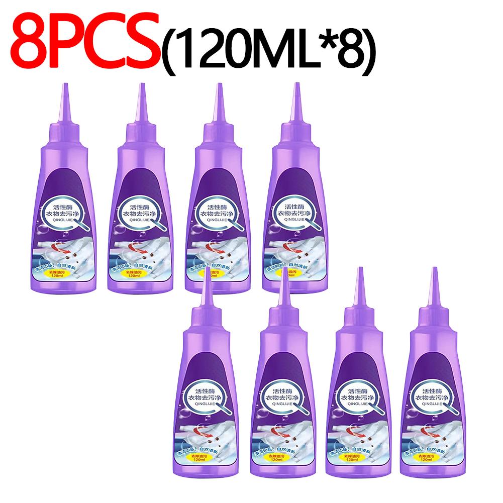 10-1pc 120ML Concentrated Liquid Laundry Detergent Clean Linen Active Enzyme Laundry Detergent T-shirt Clothes Laundry Degreaser