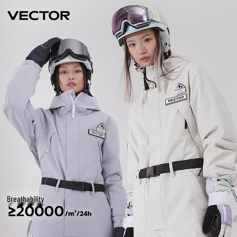 VECTOR Unisex Ski Suit: Warm, Windproof, Waterproof One-Piece Jumpsuit for Winter Outdoor Sports.