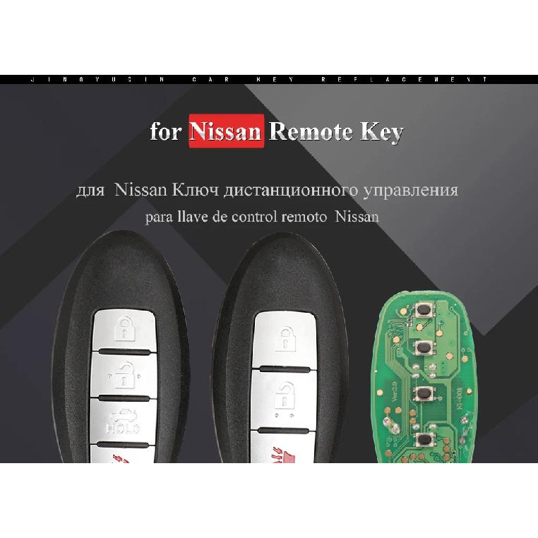 Jingyuqin CWTWBU729 /CWTWBU735 Car Remote Key for Nissan Tiida Teana Altima Maxima Armada Xtrail Pathfinder Rogue Versa Juke