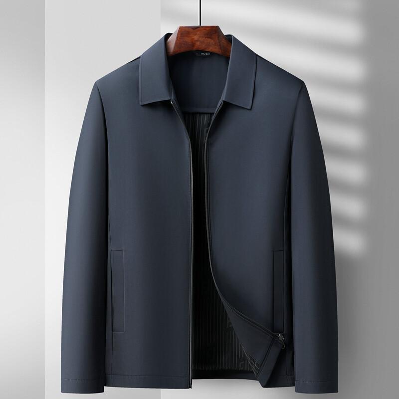Men's Spring and Autumn New Fashion Lapel Jacket Middle-aged Business Leadership Executive Jacket Men