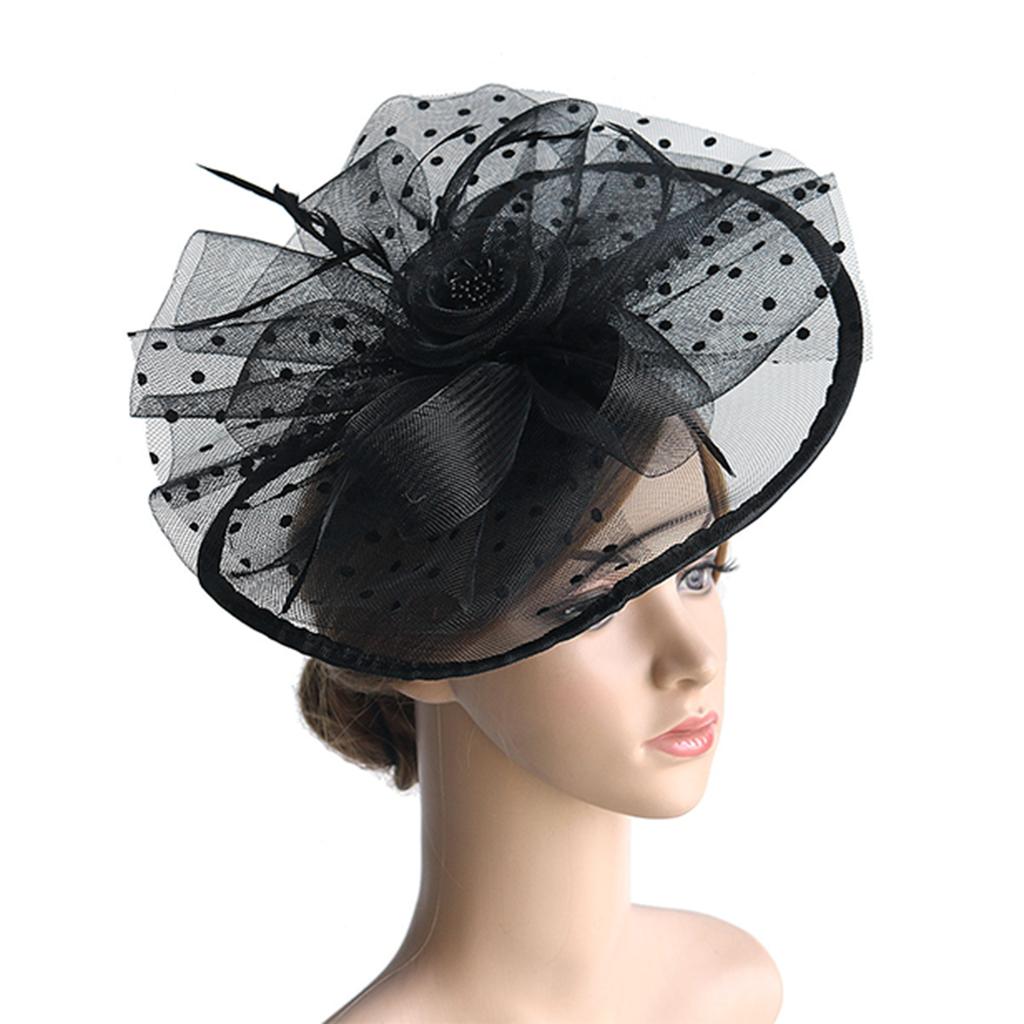 Fascinators Hat Tea Party Headwear Ribbons Feathers Decoartion 1920s Club Stylish Elegant Headbands With Headband And Clip Headpiece For Girls Women