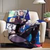 Adventure Anime C-cyberPunkS Blanket For Sofa Office Bed Plane Travel Sleep Read Relax Camping Soft And Warm