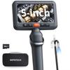 DEPSTECH Articulating Large IPS 1080P Bidirectional IP67 Endoscope Camera with LED Ideal for Car Machine and Home Storage Case Cable [2025 Model]