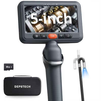 DEPSTECH Articulating Didelė IPS 1080P Dvipusė IP67 Endoskopinė Kamera su LED Idealiai tinka Automobilio Mašinai ir Namų Laikymo Dėklui Kabelis [2025 Modelis]