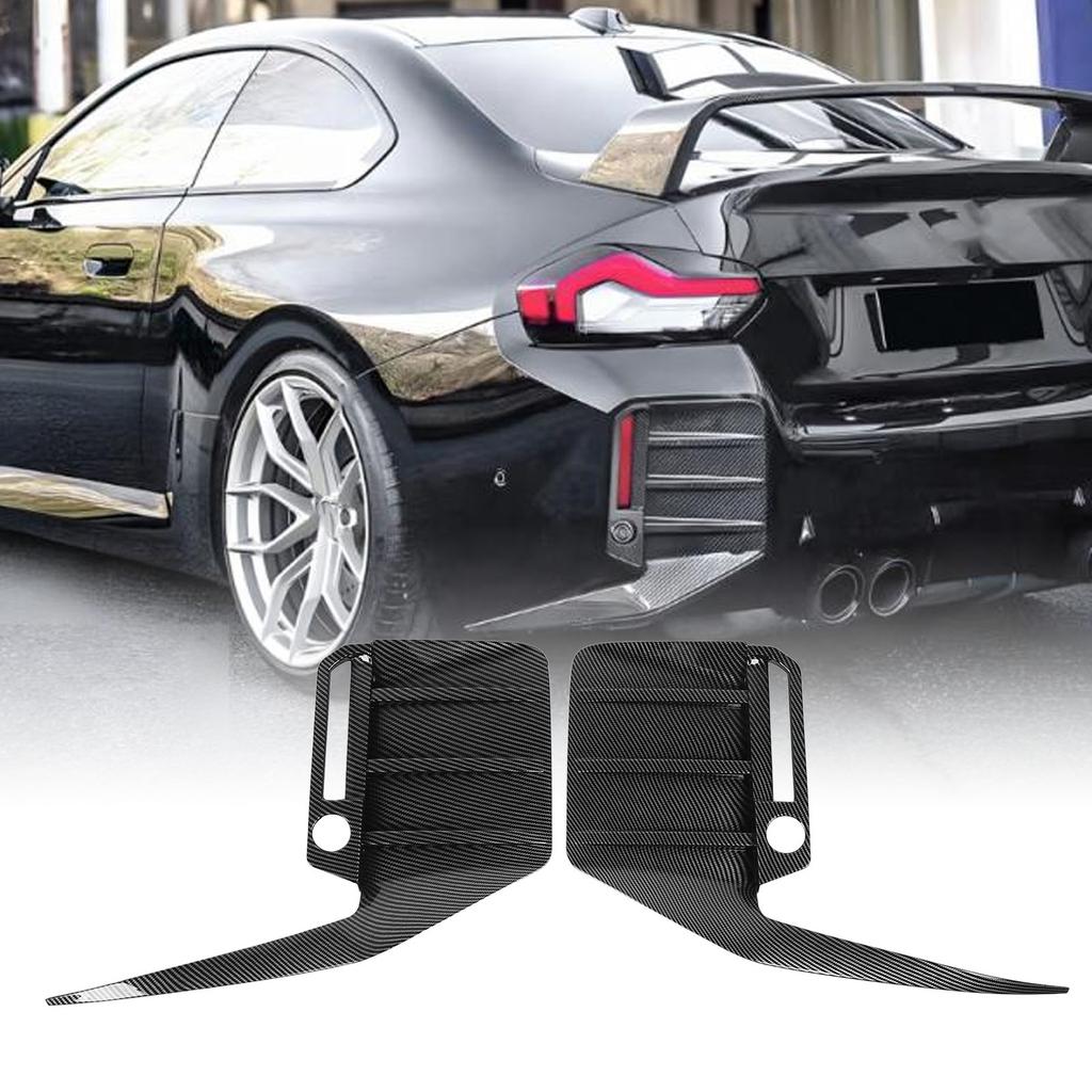 2PCS Rear Bumper Side Spoiler Left Right Sporty Appearance Rear Bumper   Vent Cover Trim for M2 G87 2023 Onwards