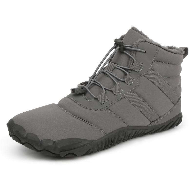 Men's Outdoor Boots Hiking Shoes Waterproof Skiing Shoe High Top Plus Size Cotton Boots Anti Slip Soles Couple Thick Cotton Shoe