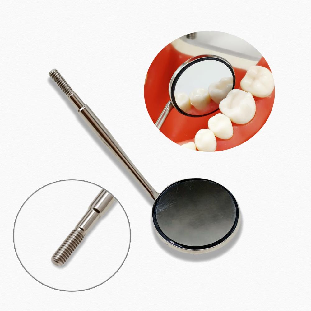 1 piece Dental Front Surface Mouth Mirror  Cone Socket Reflector 85% or 99.2% ultra definition with Rhodium or special Material Coated