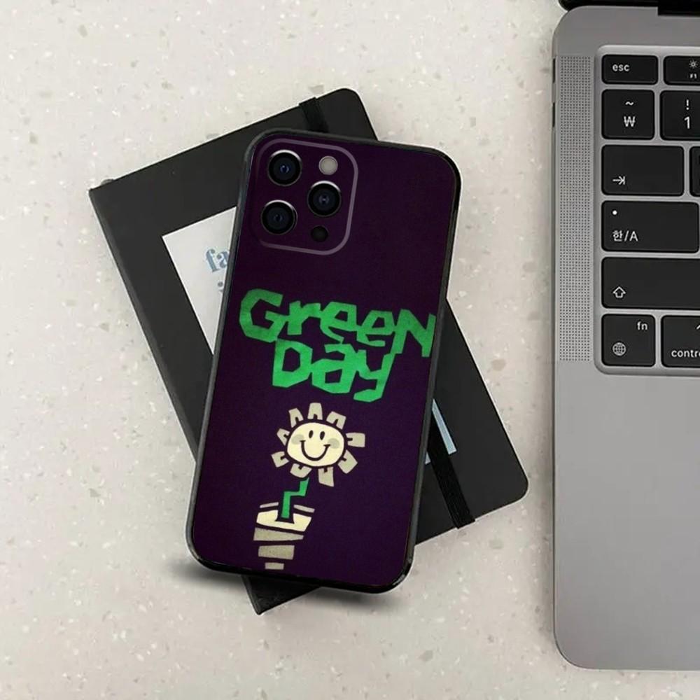 

G-Green Day Band Phone Case For iPhone 16,15,14,13,12,11,Pro,X,XS,Max,XR,Plus,Mini Soft Black Cover iPhone16