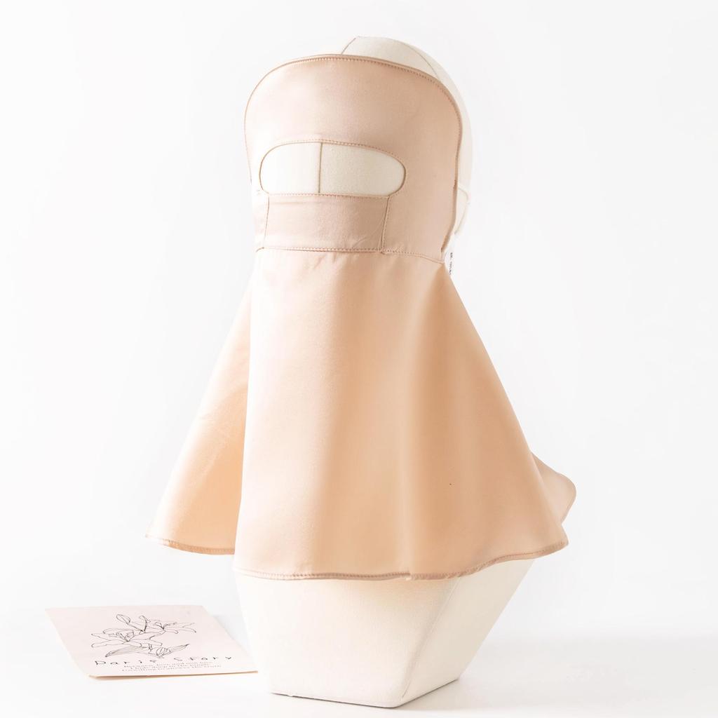 2025 Silk Facekini: Full Face & Neck UV Protection Mulberry Silk Mask