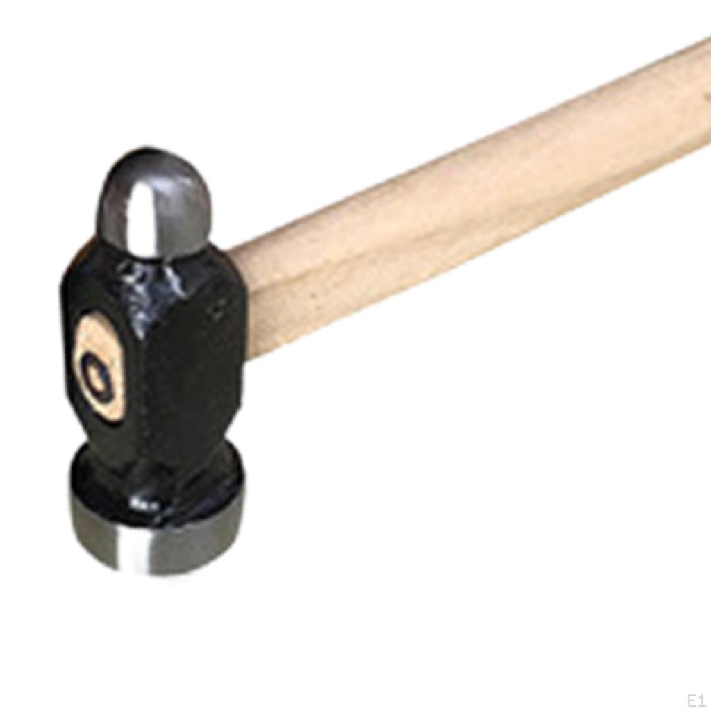 Jewelry Making Hammer with Wood Handle Two Sided Length 26cm Chasing Steel Head for