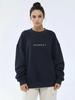 Women's Oversize Autumn/Winter Slimming Round Neck Hoodie - Versatile Streetwear Fashion