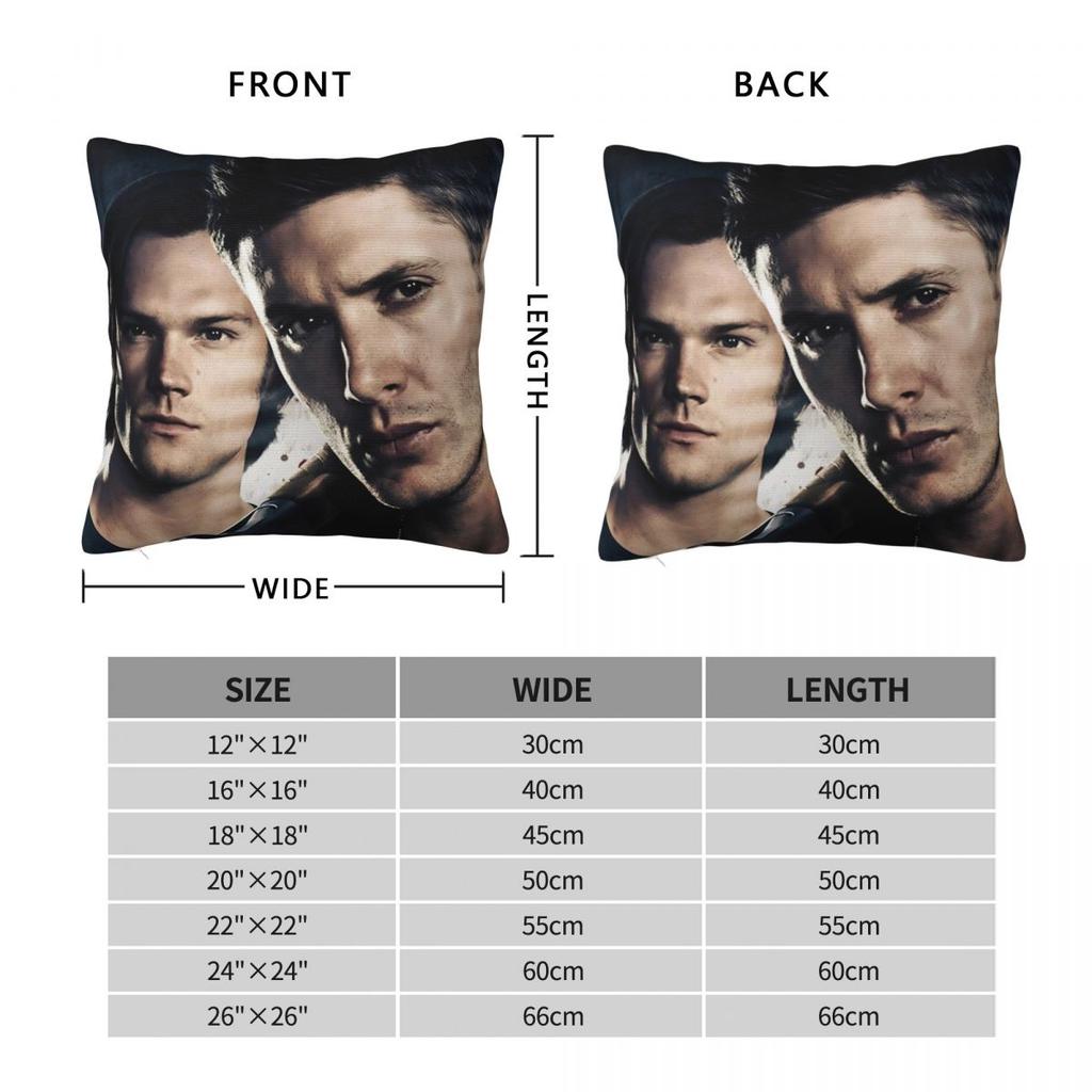 Dean Winchester Supernatural Television Pillow Cover Cushion Cover Pillow Case Kawaii Pillowcases For Sofa Home Decoration