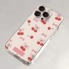 Cute Cartoon Cherry Pattern Transparent TPU Phone Case For Xiaomi Mi 15T Pro POCO X7 Pro F7 X6 X5 M3 X3 NFC M4 F5 11 Lite 5G NE