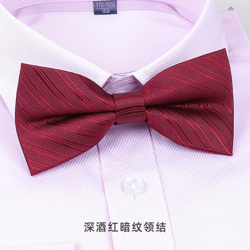 Bow Tie Wedding Male, Korean Groom Wedding Best Man Men British Bow Tie Burgundy Bow Red Bow Tie
