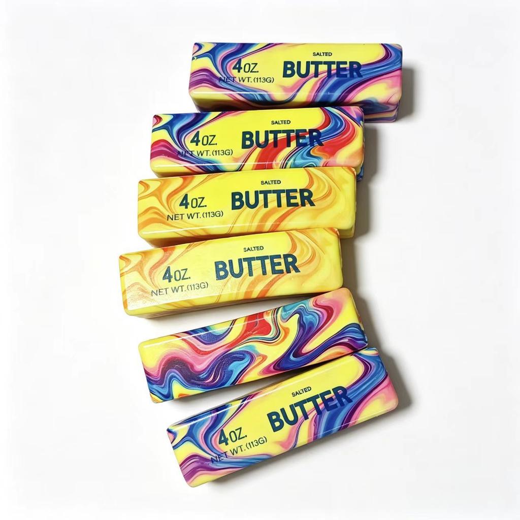 Slow Rising Butter Stick Squishy Toy Super Soft Stress Relief Fidget Sensory Squeeze for Kids Adults Office Desk