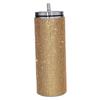 Stick-on Crystals Thermal Bottle with Straw Coffee Cup Durable Vacuum Cup  Winter
