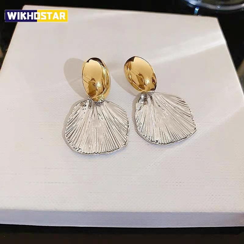 Trending Metal Shell Stud Earrings New In 2025 Fashion Jewelry Party Girls Texture Cheap Earring For Woman Wholesale Gifts