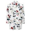 Women's Fashion Casual Lapel 3/4 Sleeve Printed Shirt Women's V Neck  Up Tops