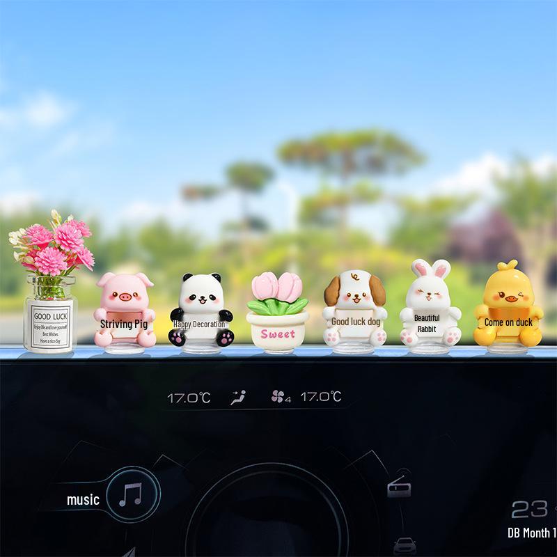 Little Animal Electric Car Console Ornament – Cute Car Accessory