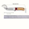 1pc Solid Wood Multi-use Stainless Steel Fruit Knife Chef's Knife Meat Knife Cut Steak Knife