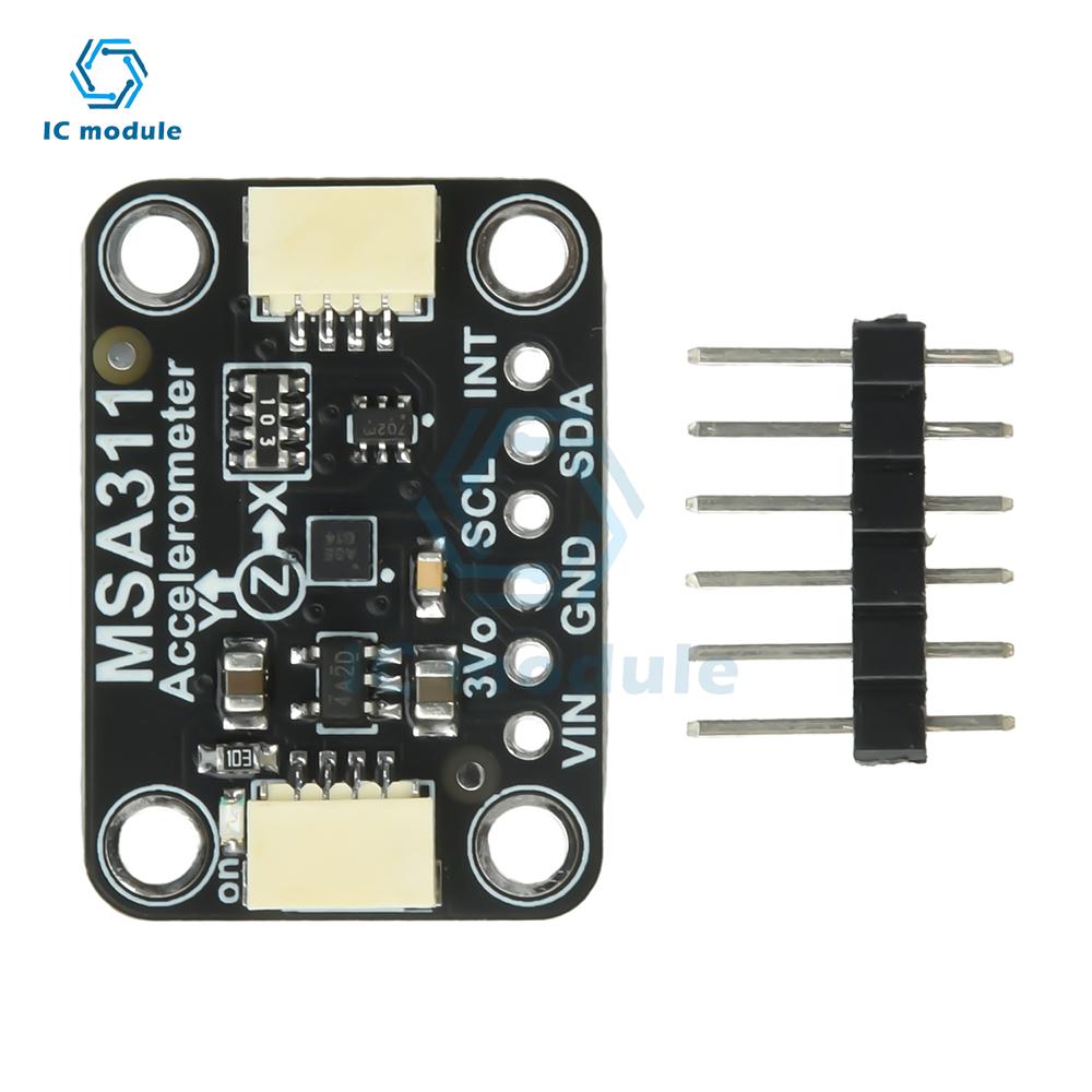 MSA311 3-Axis Accelerometer Module DC 3-5V Compatible with STEMMA QT/Qwiic No Soldering Required for STEMMA QT/Qwiic