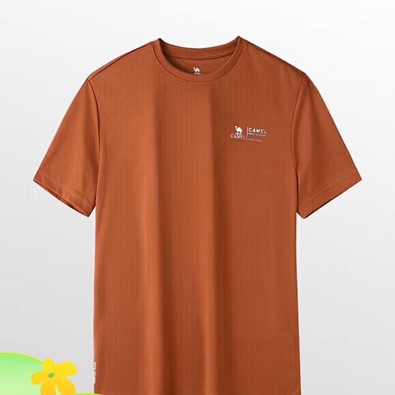 

Camel Men s Honeycomb Mesh Breathable Round Neck Short Sleeve Sports T-Shirt 3XL