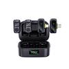 Magnetic Button Wireless Lavalier Microphone, Portable Noise Reduction Mic for Phone Live Vlog Interview Outdoor Recording