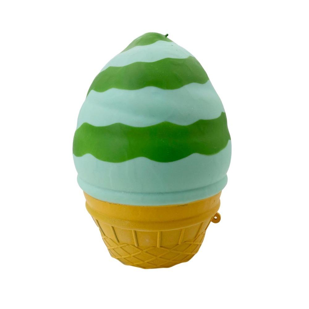 Big Size Ice Cream Squishy Toy Soft TPR Sensory Stress Toy Ice Cream Cone Pinch Le Kids