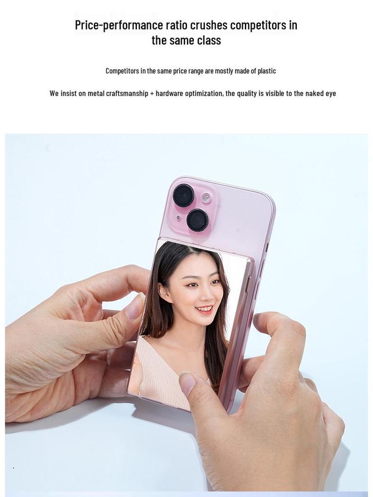 Space Aluminum Remote-Controlled Rear Screen Phone for Live Selfies
