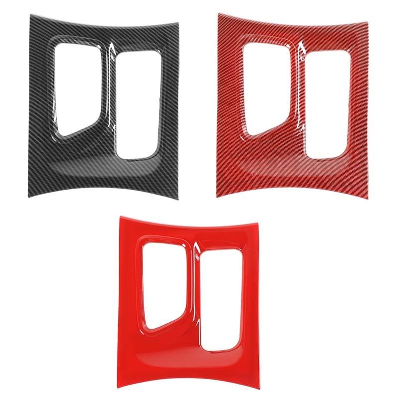  ABS Interior Gear Shift Panel Decoration Protective Cover Sticker Fit For Dodge Charger 2015 Up Interior Accessories