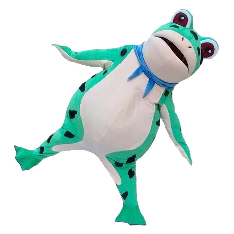 Huluwa Inflatable Frog Cartoon Mascot Costume - Toad Spirit Doll Outfit