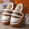 Retro lamb wool bag heel cotton slippers autumn and winter thick-soled velvet warm outer wear non-slip snow cotton shoes
