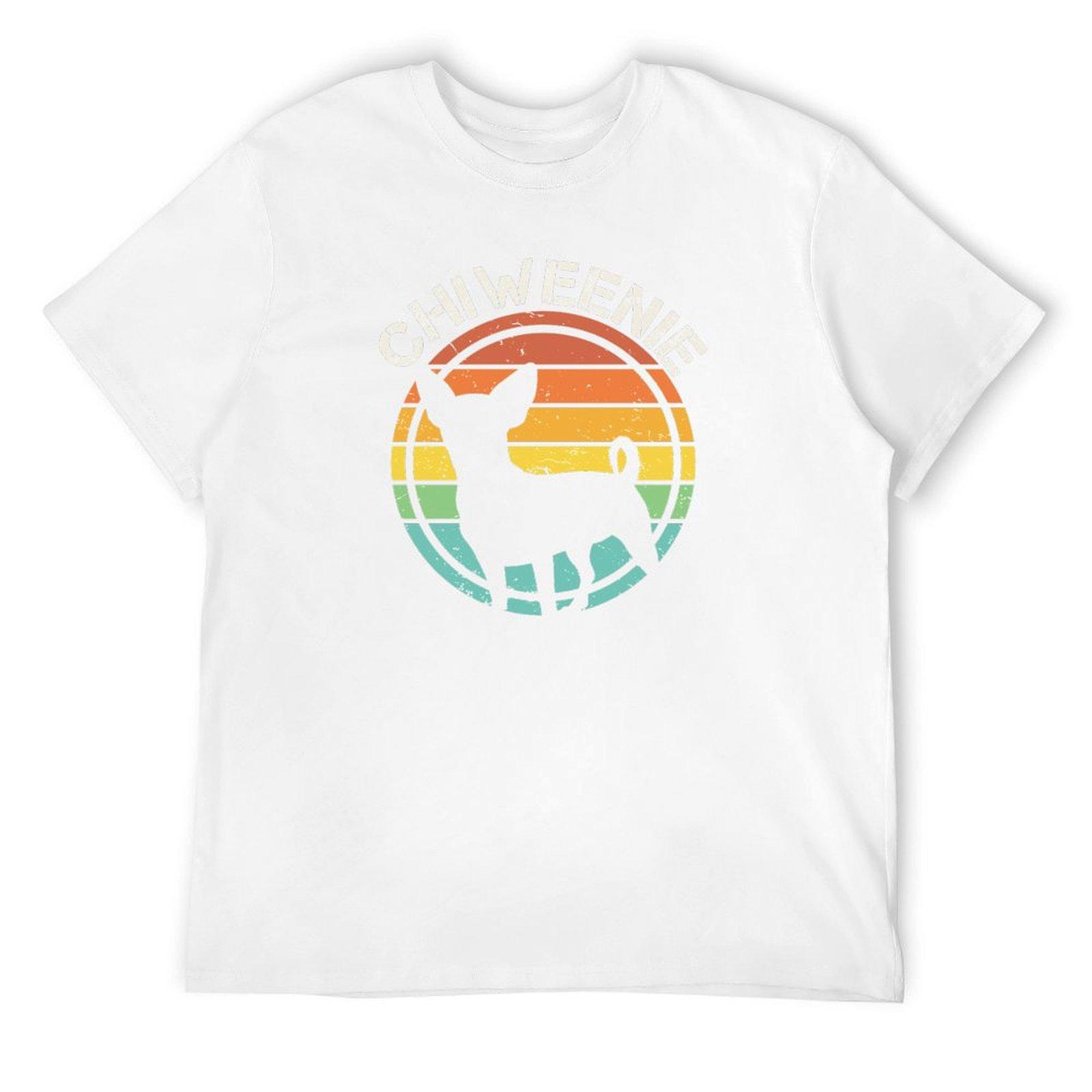 Cute Retro Chiweenie Silhouette Gift design for Chiweenies design T-Shirt sports fans cute tops oversized t shirt men S