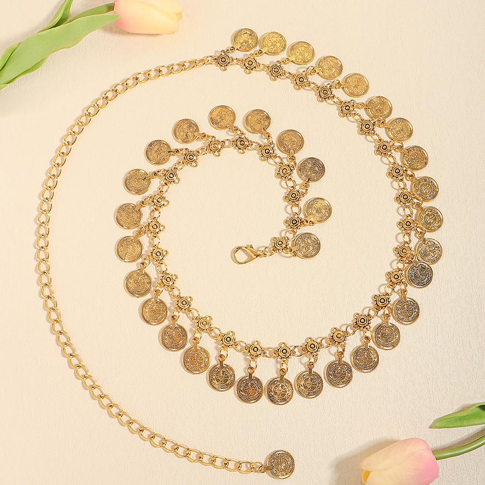 High-End Retro Bohemian Metal Waist Chain for Women