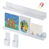 Magnetic Acrylic Book Shelf and Pen Holder Set Providing Reliable Magnetic Hold for Classroom Organization and Workspace Storage