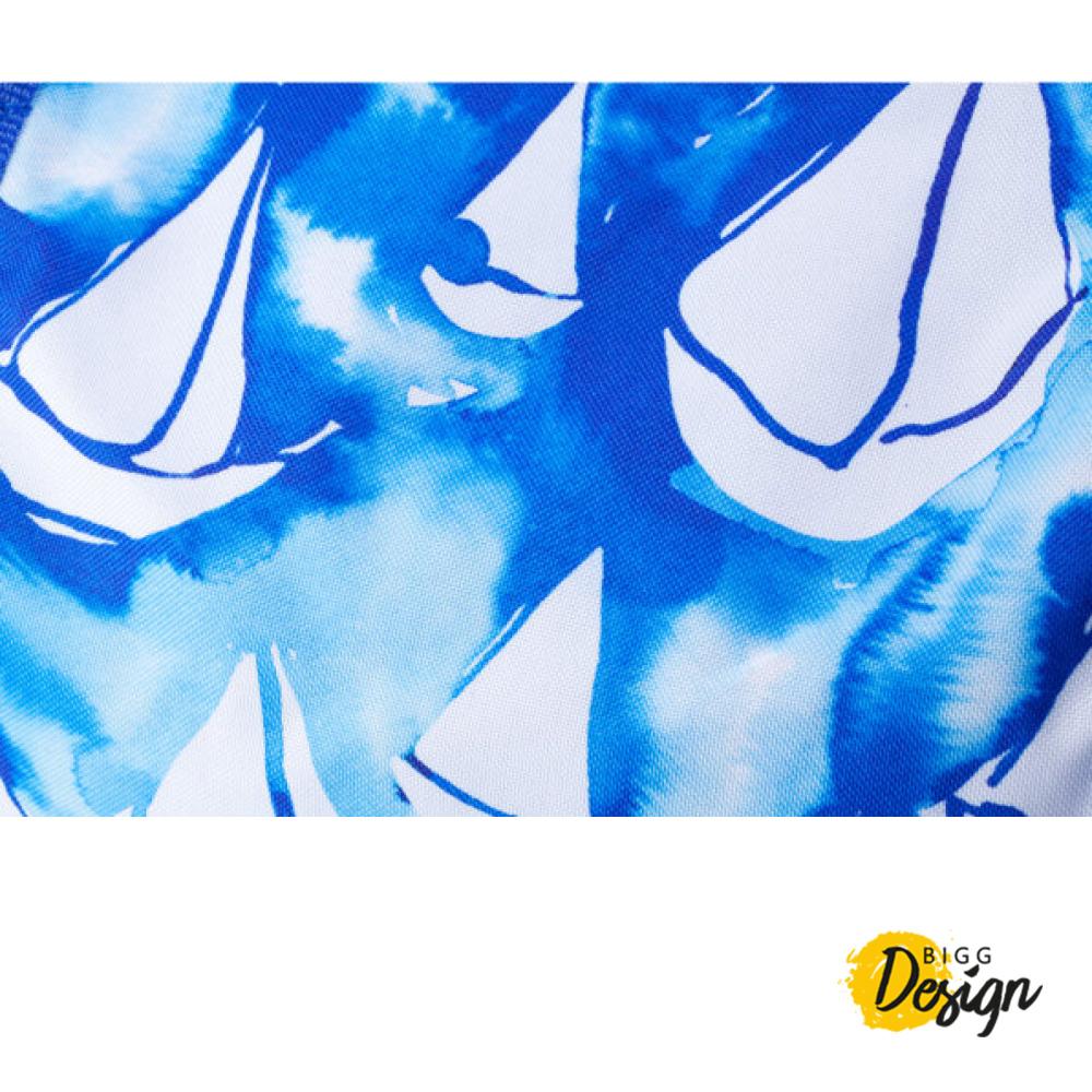 AnemosS Sail Patterned Navy Blue Duffel Bag