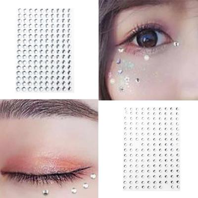 Shiny Face Rhinestone Crystal Stickers Fashion 3D  Gems Decals  Hair Face Makeup