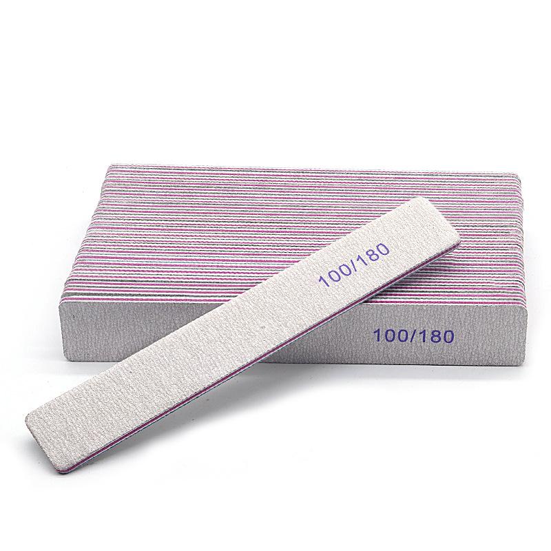 High-End Gray-White Zebra Nail File for Manicure