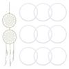12Pcs Dreamcatcher Frame Set 16Cm White Plastic Circles for DIY Craft Projects Mandala Wall Art Dreamcatcher Plastic Ring