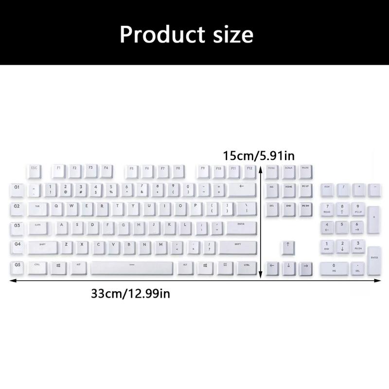 Ergonomic Textured Keycaps Easy Installation for G915/G913/G815/G813 TKL Gaming Keyboards